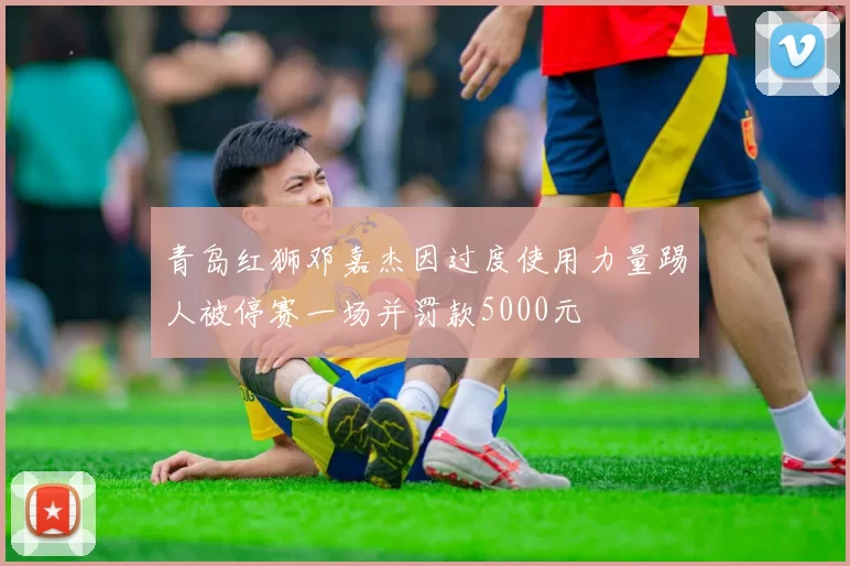 青岛红狮邓嘉杰因过度使用力量踢人被停赛一场并罚款5000元